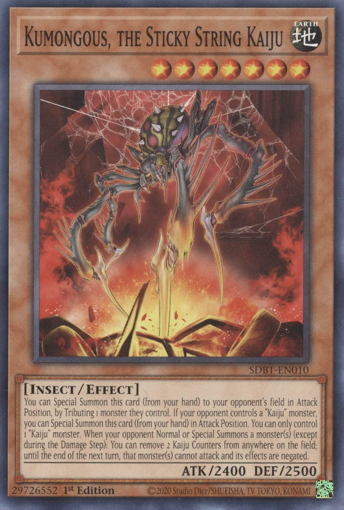 Kumongous, the Sticky String Kaiju [SDBT-EN010] Common | Amazing Games TCG