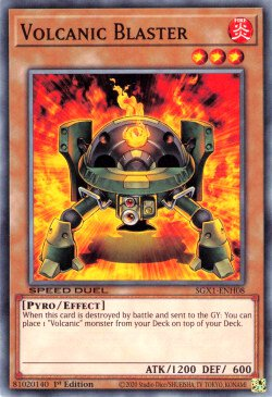 Volcanic Blaster [SGX1-ENH08] Common | Amazing Games TCG