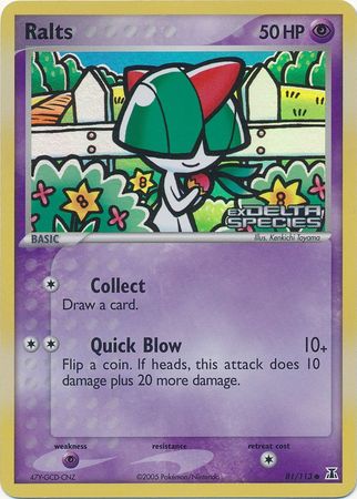 Ralts (81/113) (Stamped) [EX: Delta Species] | Amazing Games TCG