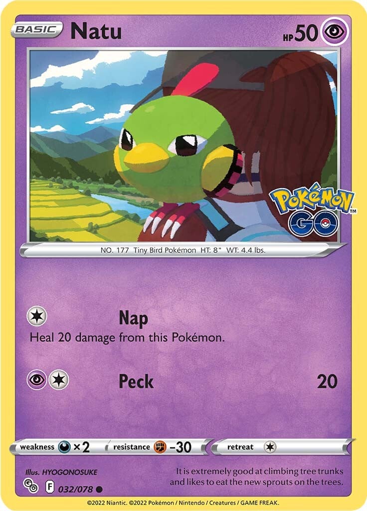 Natu (032/078) [Pokémon GO] | Amazing Games TCG