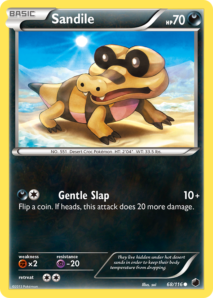 Sandile (68/116) [Black & White: Plasma Freeze] | Amazing Games TCG