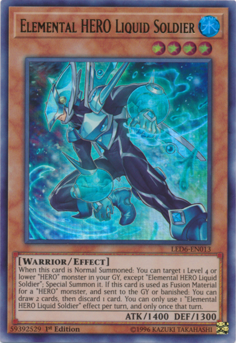 Elemental Hero Liquid Soldier [LED6-EN013] Ultra Rare | Amazing Games TCG