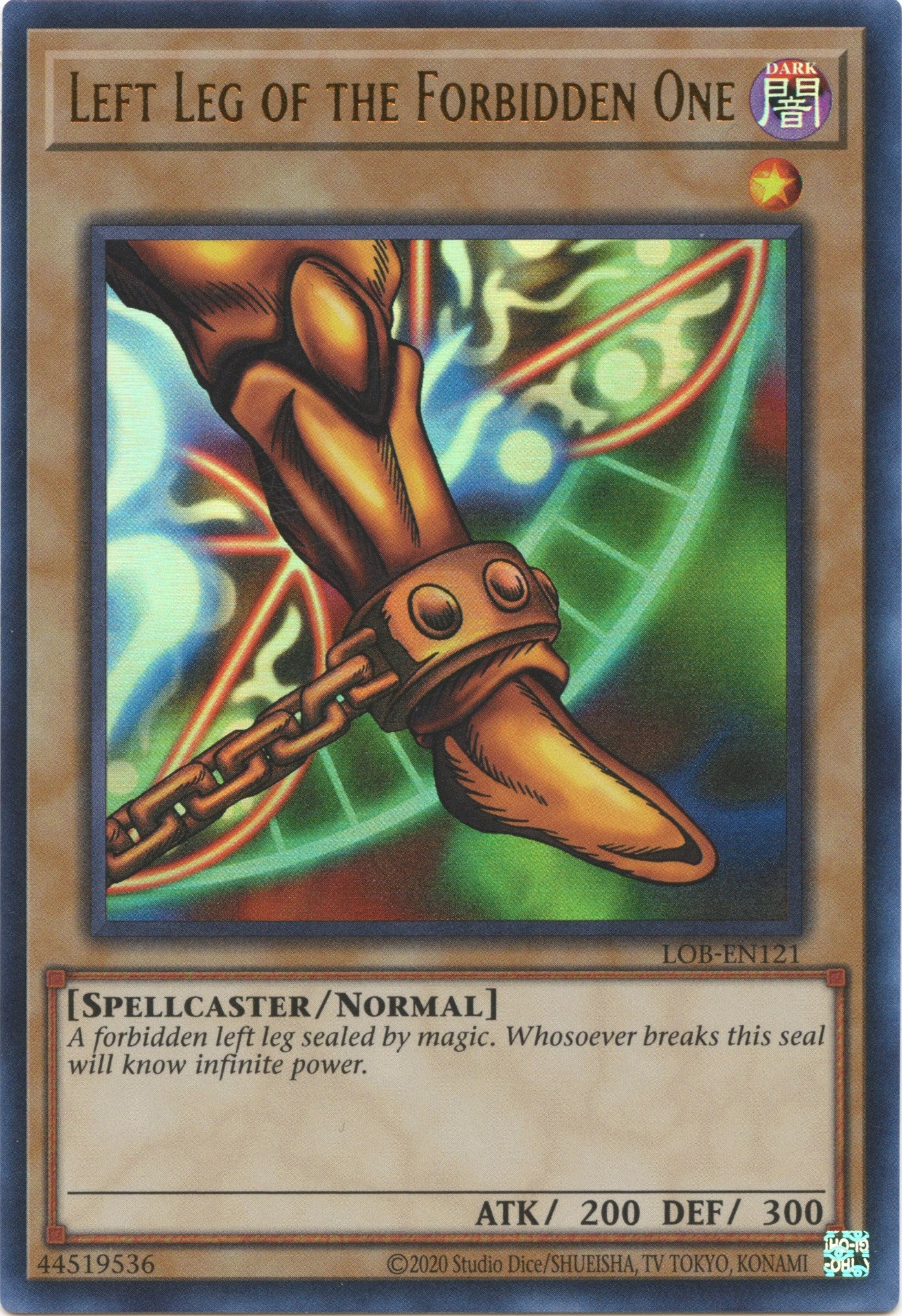 Left Leg of the Forbidden One (25th Anniversary) [LOB-EN121] Ultra Rare | Amazing Games TCG