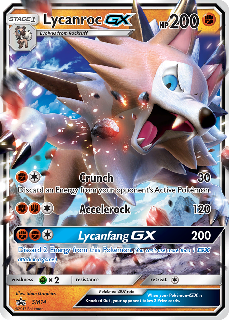 Lycanroc GX (SM14) [Sun & Moon: Black Star Promos] | Amazing Games TCG