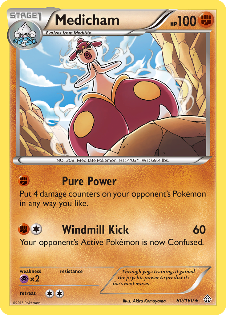 Medicham (80/160) [XY: Primal Clash] | Amazing Games TCG