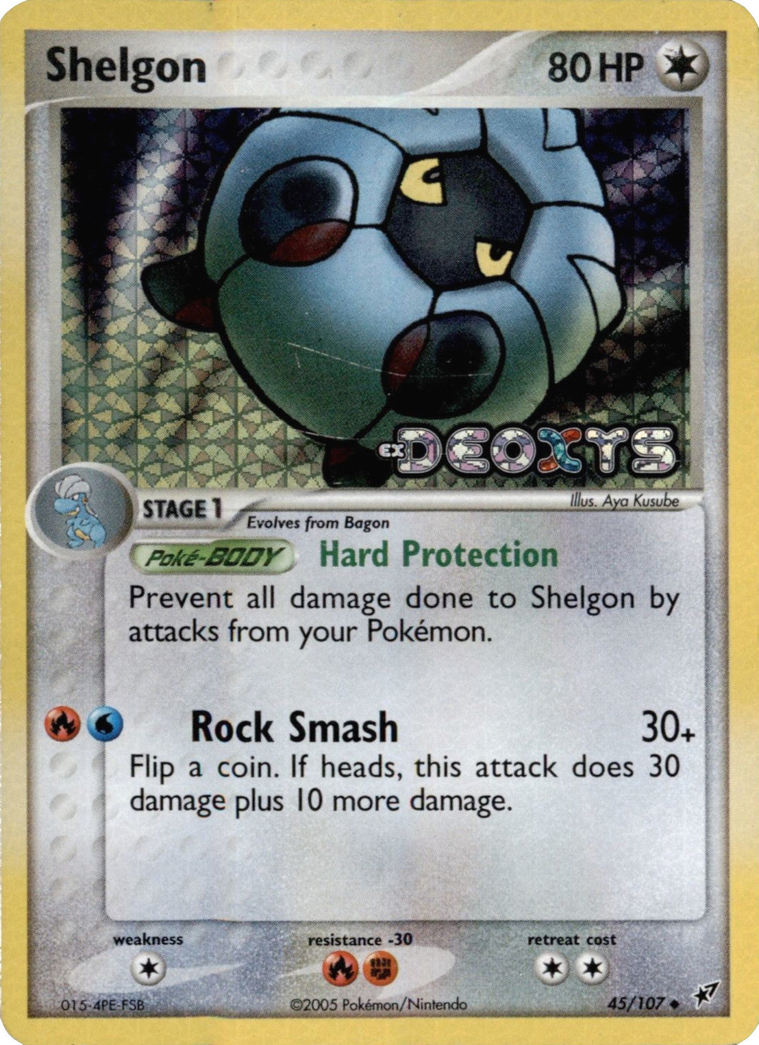 Shelgon (45/107) (Stamped) [EX: Deoxys] | Amazing Games TCG