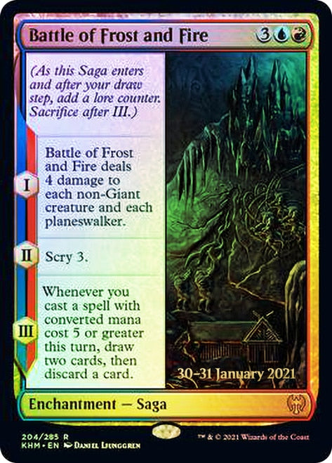 Battle of Frost and Fire [Kaldheim Prerelease Promos] | Amazing Games TCG