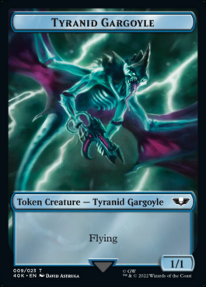 Tyranid (017) // Tyranid Gargoyle Double-sided Token (Surge Foil) [Universes Beyond: Warhammer 40,000 Tokens] | Amazing Games TCG