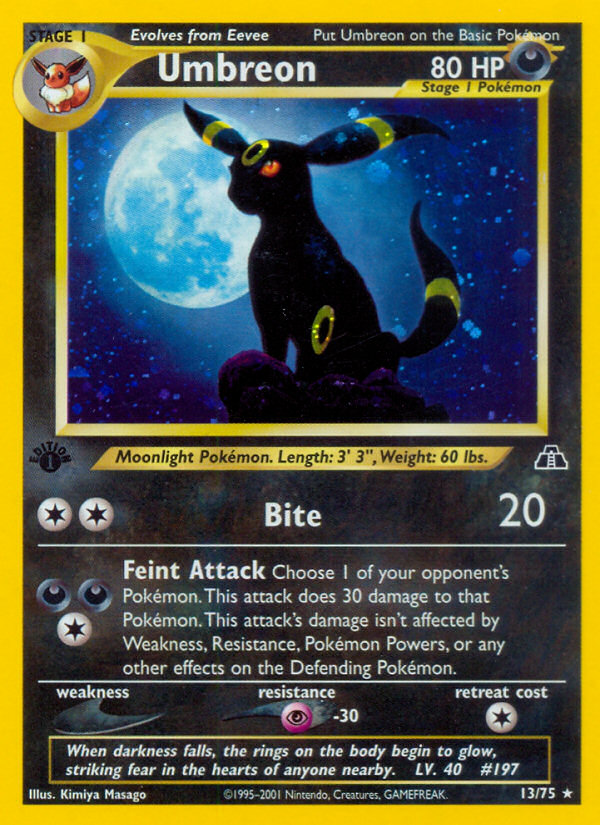 Umbreon (13/75) [Neo Discovery 1st Edition] | Amazing Games TCG