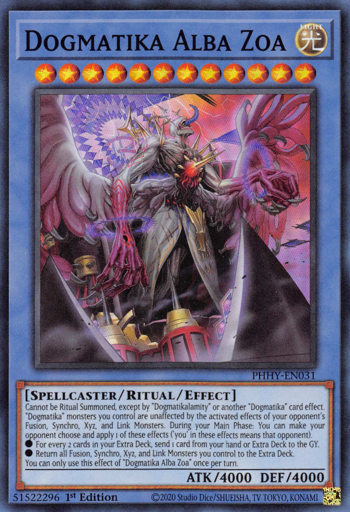 Dogmatika Alba Zoa [PHHY-EN031] Super Rare | Amazing Games TCG