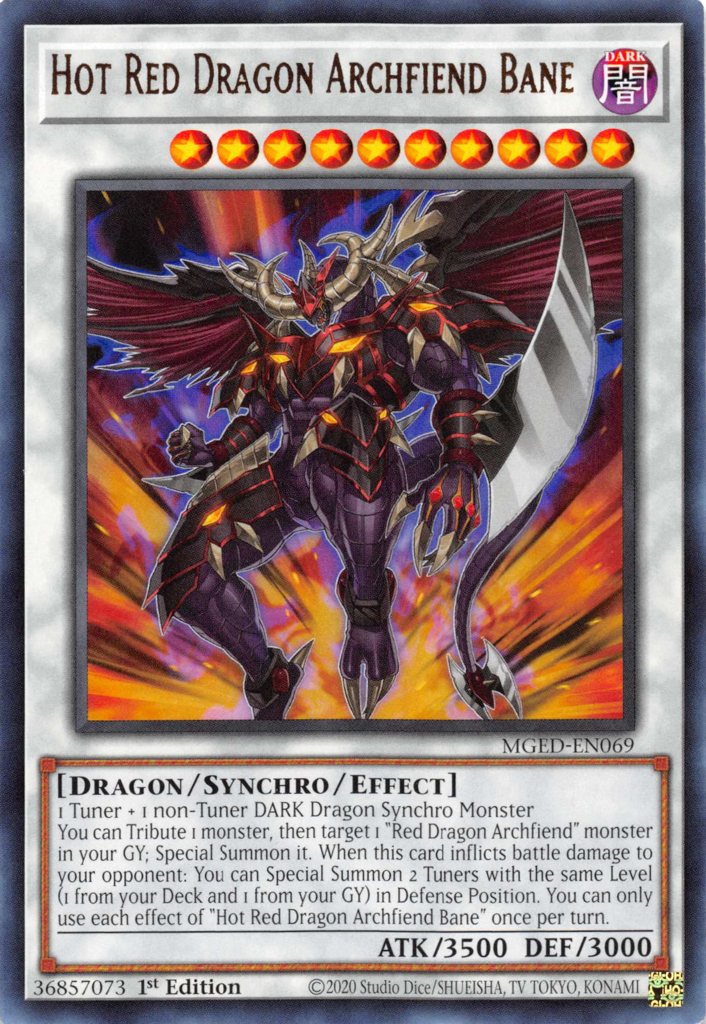 Hot Red Dragon Archfiend Bane [MGED-EN069] Rare | Amazing Games TCG