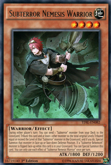 Subterror Nemesis Warrior [TDIL-EN082] Rare | Amazing Games TCG