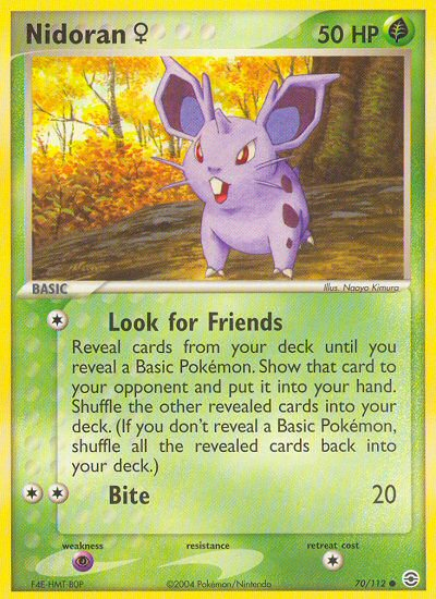 Nidoran (70/112) (Female) [EX: FireRed & LeafGreen] | Amazing Games TCG