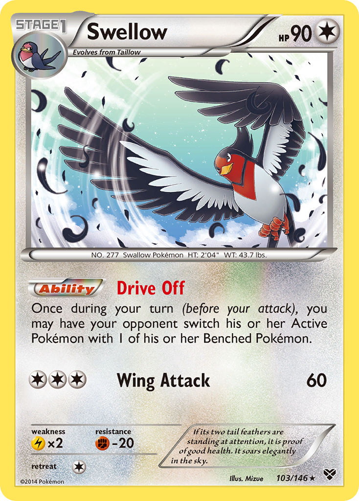 Swellow (103/146) [XY: Base Set] | Amazing Games TCG