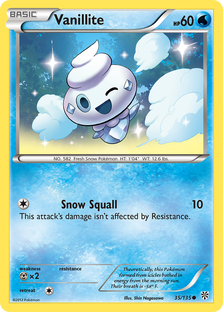 Vanillite (35/135) [Black & White: Plasma Storm] | Amazing Games TCG