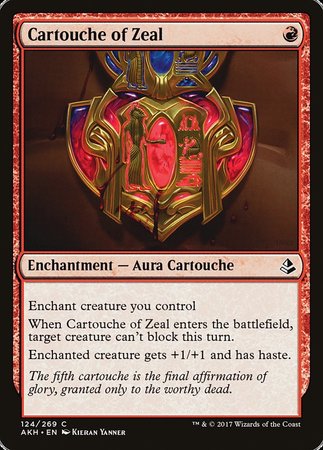 Cartouche of Zeal [Amonkhet] | Amazing Games TCG