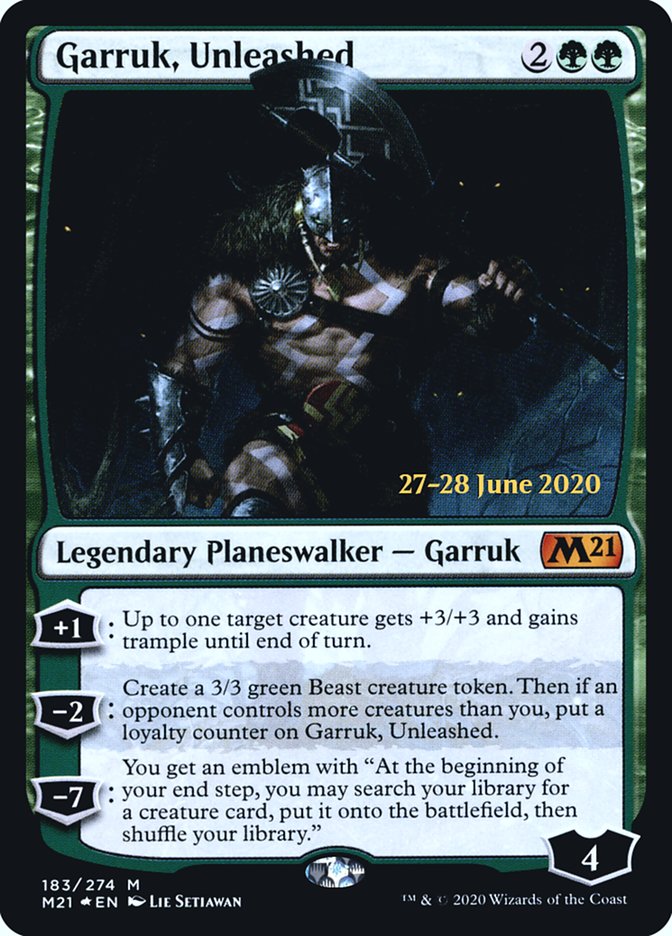 Garruk, Unleashed  [Core Set 2021 Prerelease Promos] | Amazing Games TCG