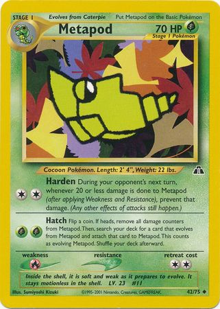 Metapod (42/75) [Neo Discovery Unlimited] | Amazing Games TCG