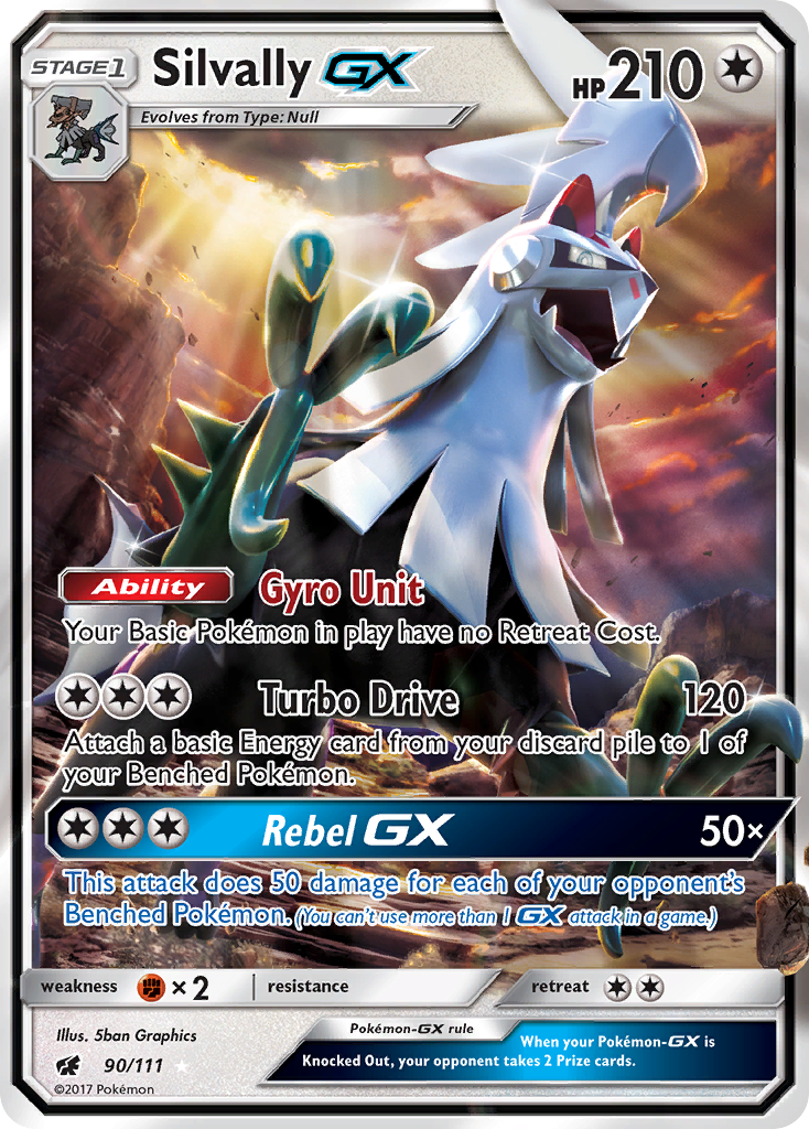 Silvally GX (90/111) [Sun & Moon: Crimson Invasion] | Amazing Games TCG