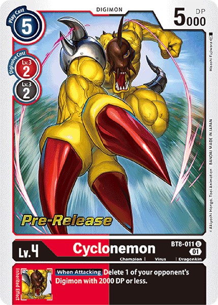 Cyclonemon [BT8-011] [New Awakening Pre-Release Cards] | Amazing Games TCG