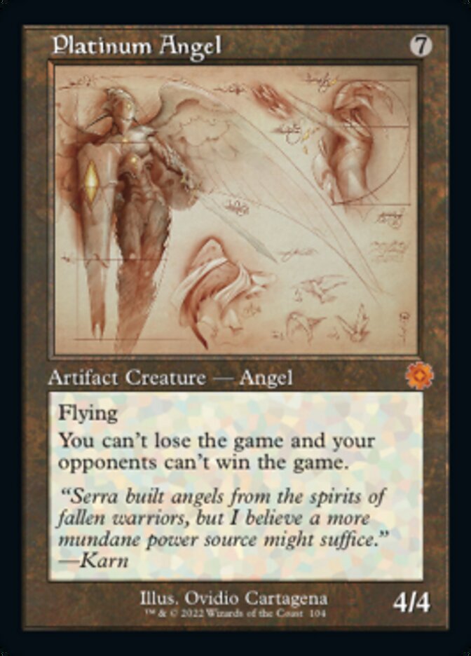 Platinum Angel (Retro Schematic) [The Brothers' War Retro Artifacts] | Amazing Games TCG