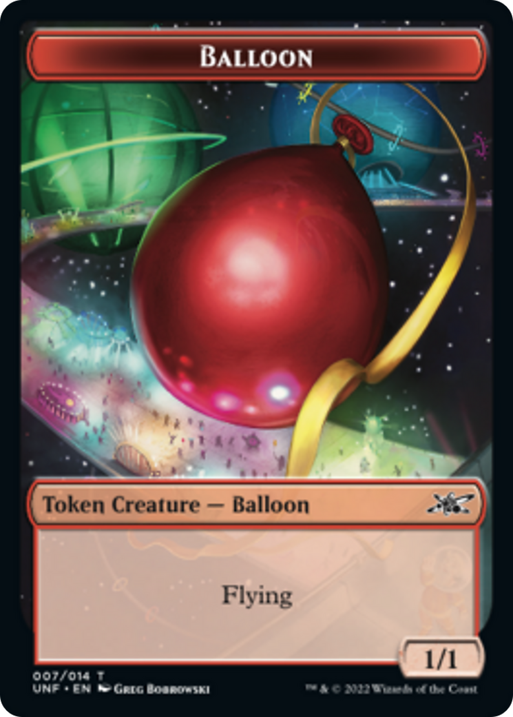 Squirrel // Balloon Double-sided Token [Unfinity Tokens] | Amazing Games TCG