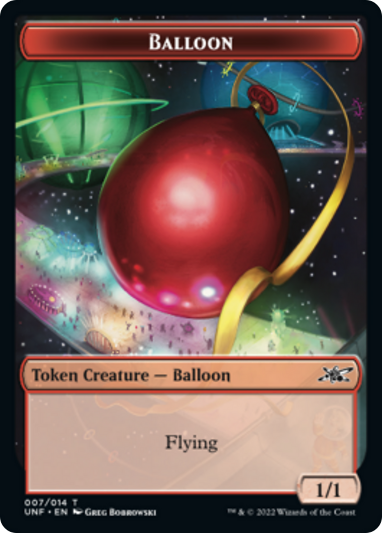 Cat // Balloon Double-sided Token [Unfinity Tokens] | Amazing Games TCG