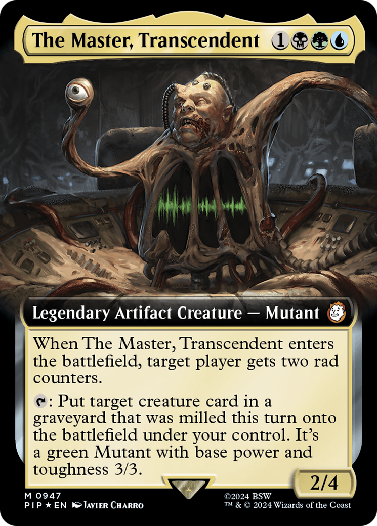 The Master, Transcendent (Extended Art) (Surge Foil) [Fallout] | Amazing Games TCG