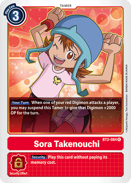 Sora Takenouchi [BT2-084] [Release Special Booster Ver.1.0] | Amazing Games TCG