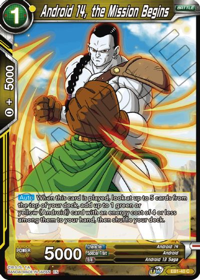 Android 14, the Mission Begins (EB1-40) [Battle Evolution Booster] | Amazing Games TCG