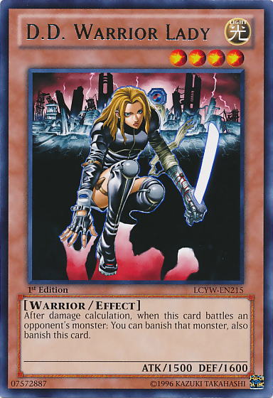 D.D. Warrior Lady [LCYW-EN215] Rare | Amazing Games TCG