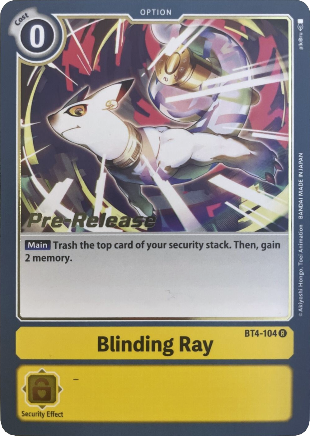 Blinding Ray [BT4-104] [Great Legend Pre-Release Promos] | Amazing Games TCG