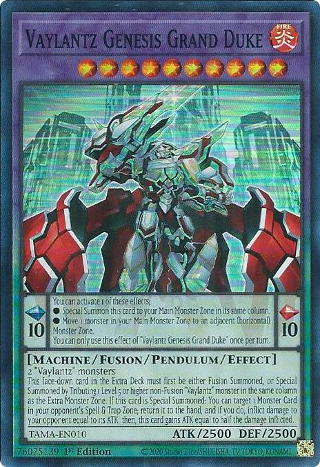 Vaylantz Genesis Grand Duke [TAMA-EN010] Super Rare | Amazing Games TCG