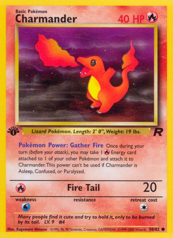 Charmander (50/82) [Team Rocket 1st Edition] | Amazing Games TCG