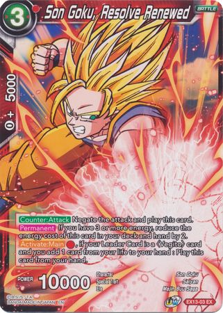 Son Goku, Resolve Renewed (EX13-03) [Special Anniversary Set 2020] | Amazing Games TCG