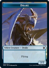 Drake // Goblin Construct Double-sided Token [Zendikar Rising Tokens] | Amazing Games TCG