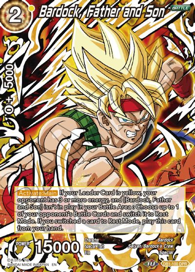 Bardock, Father and Son (Reprint) (DB1-100) [Battle Evolution Booster] | Amazing Games TCG