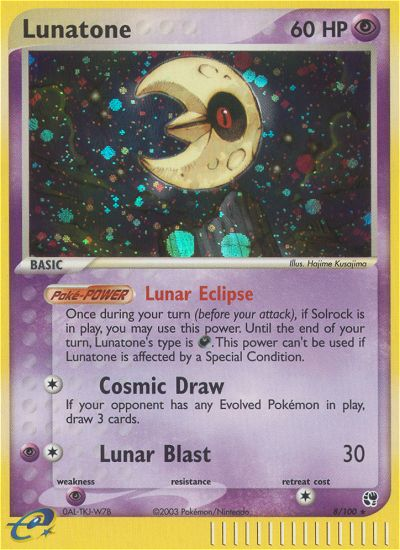 Lunatone (8/100) [EX: Sandstorm] | Amazing Games TCG