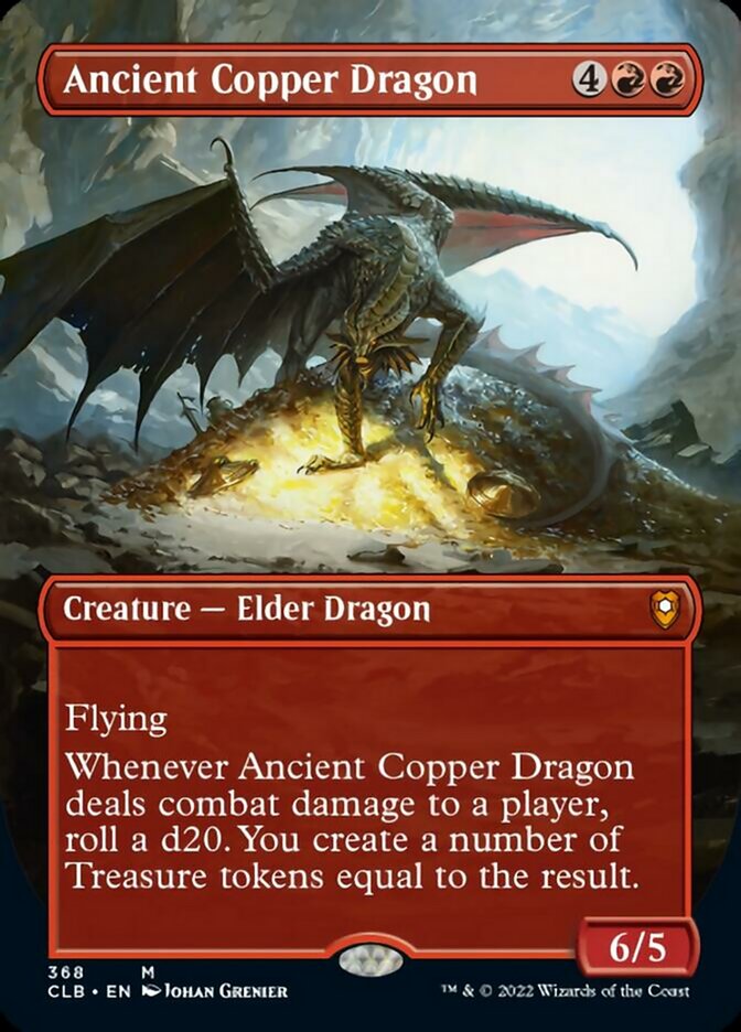 Ancient Copper Dragon (Borderless Alternate Art) [Commander Legends: Battle for Baldur's Gate] | Amazing Games TCG