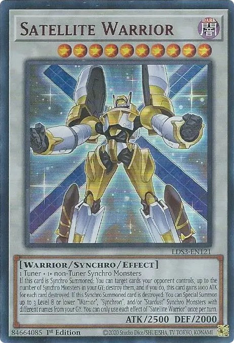 Satellite Warrior (Red) [LDS3-EN121] Ultra Rare | Amazing Games TCG