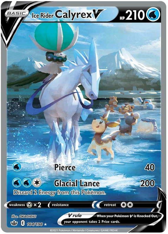 Ice Rider Calyrex V (164/198) [Sword & Shield: Chilling Reign] | Amazing Games TCG