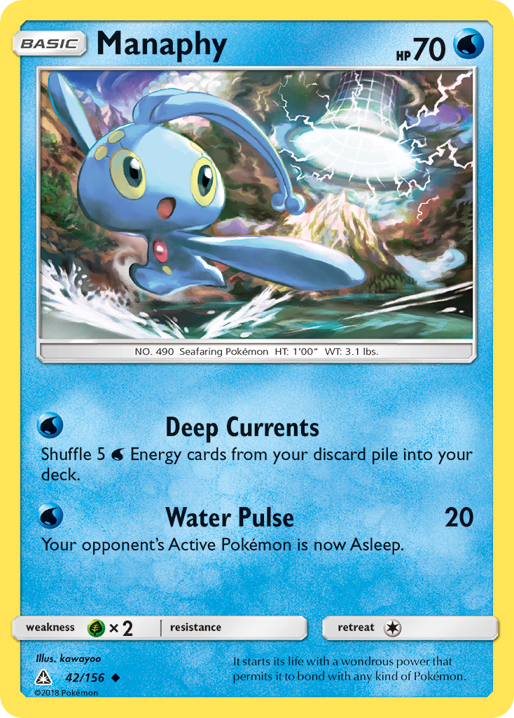 Manaphy (42/156) [Sun & Moon: Ultra Prism] | Amazing Games TCG