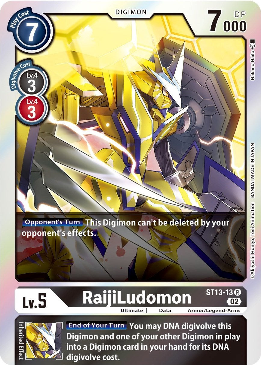 RaijiLudomon [ST13-13] [Starter Deck: Ragnaloardmon] | Amazing Games TCG