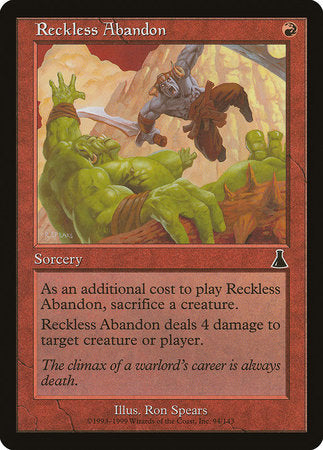 Reckless Abandon [Urza's Destiny] | Amazing Games TCG