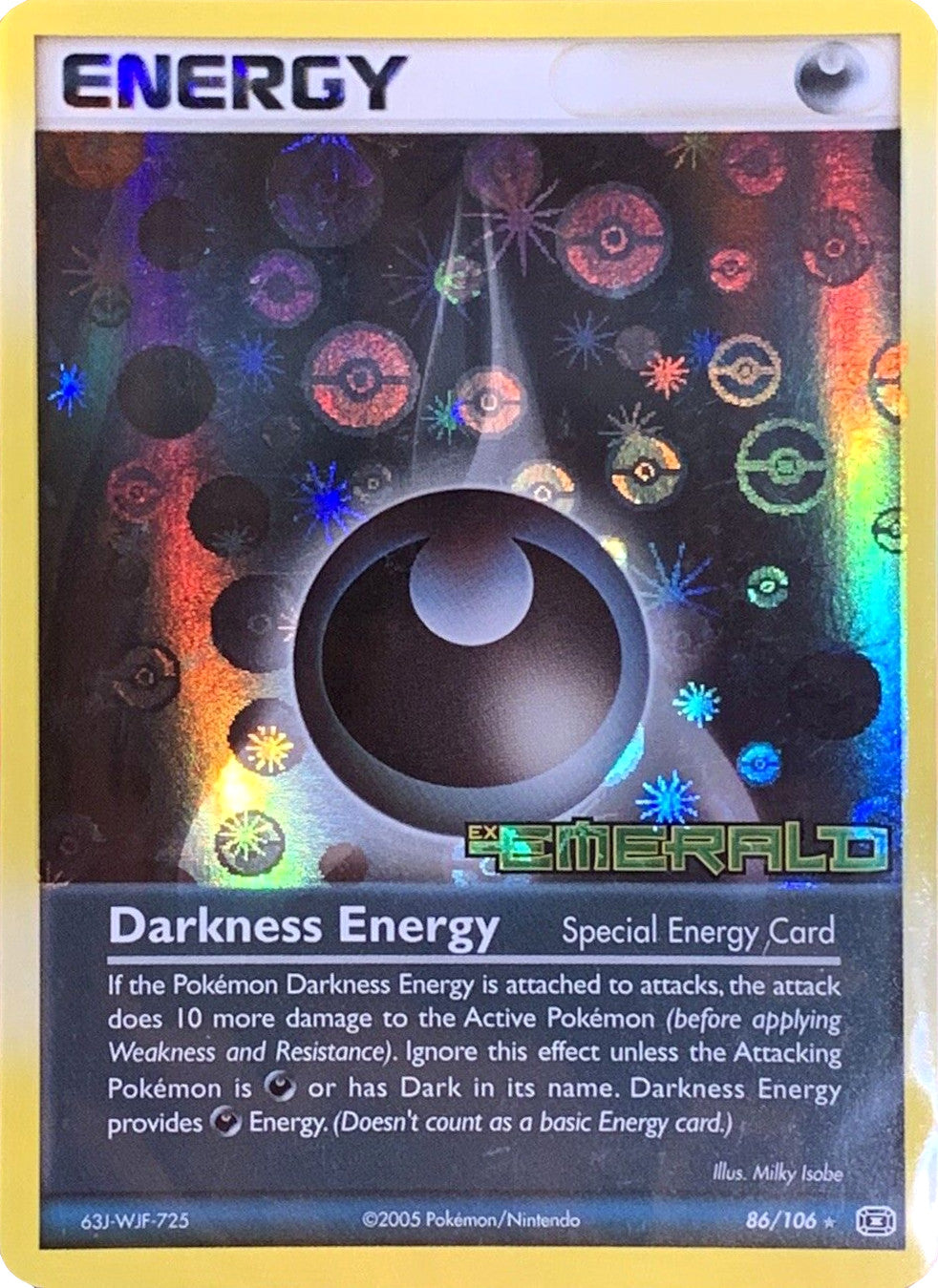 Darkness Energy (86/106) (Stamped) [EX: Emerald] | Amazing Games TCG