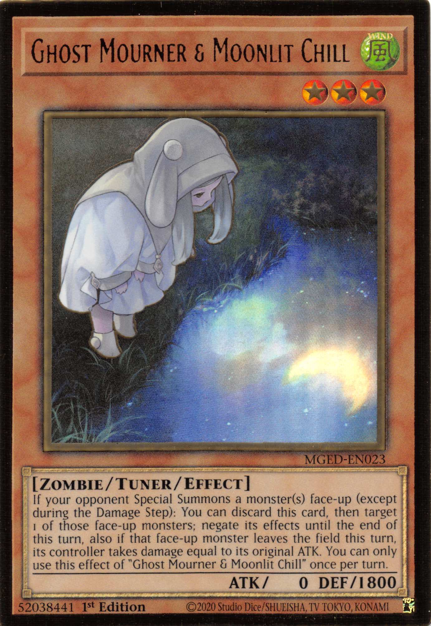 Ghost Mourner & Moonlit Chill (Alternate Art) [MGED-EN023] Gold Rare | Amazing Games TCG