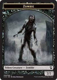 Zombie // Shapeshifter Double-sided Token [Commander 2018 Tokens] | Amazing Games TCG