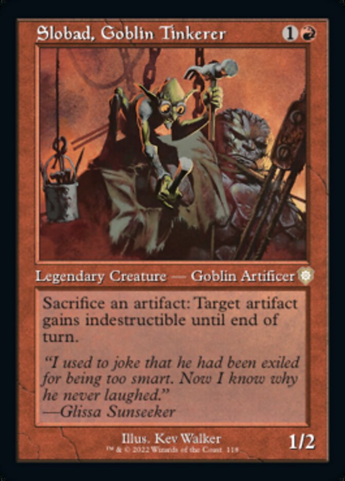 Slobad, Goblin Tinkerer (Retro) [The Brothers' War Commander] | Amazing Games TCG