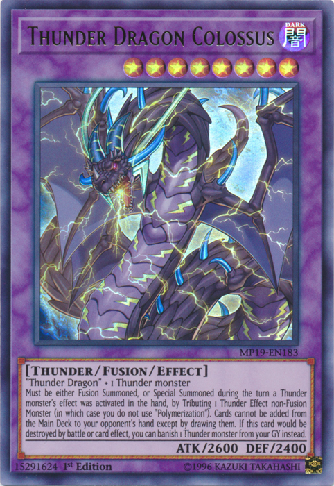 Thunder Dragon Colossus [MP19-EN183] Ultra Rare | Amazing Games TCG