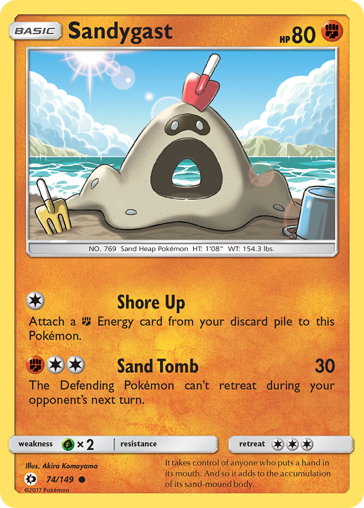 Sandygast (74/149) [Sun & Moon: Base Set] | Amazing Games TCG